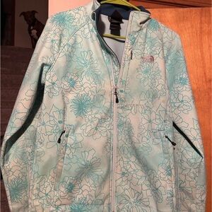 The North Face Women's Floral Jacket - Light Blue
